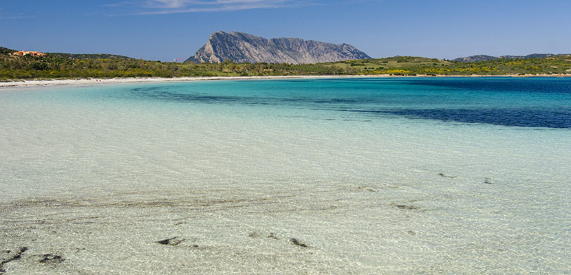 La spiaggia di Cala Brandinchi, a pochi chilometri dall'hotel